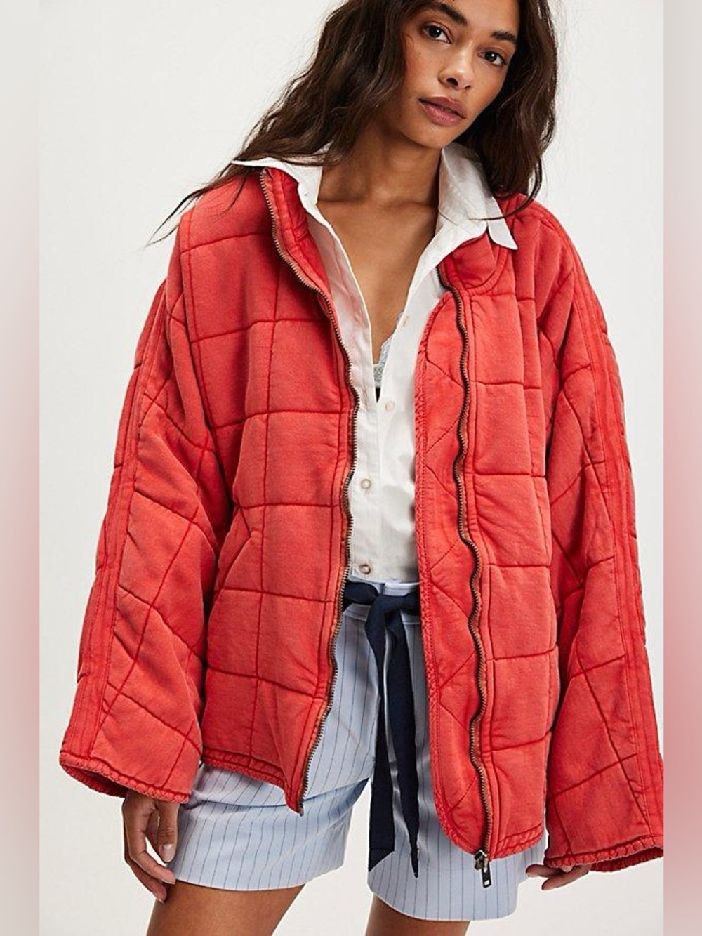 NWOT Free People Dolman Quilted Knit Jacket